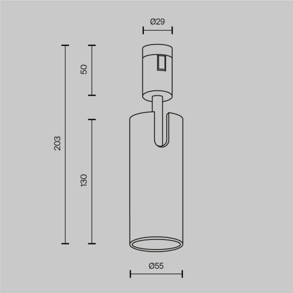 Трековый светильник Maytoni Focus Led Flarity LED Ra90 Lm840 4000K IP20 12Вт 50° TR144-1-12W4K-W-PT