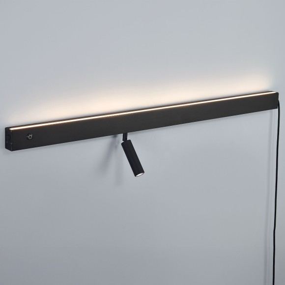 Настенный трековый светильник 220В (1000мм) 24В 5Вт+24В 7Вт Fiume Spot Lightstar 810647 Настенный трековый светильник 220В (1000мм) 24В 5Вт+24В 7Вт Fiume Spot Lightstar 810647