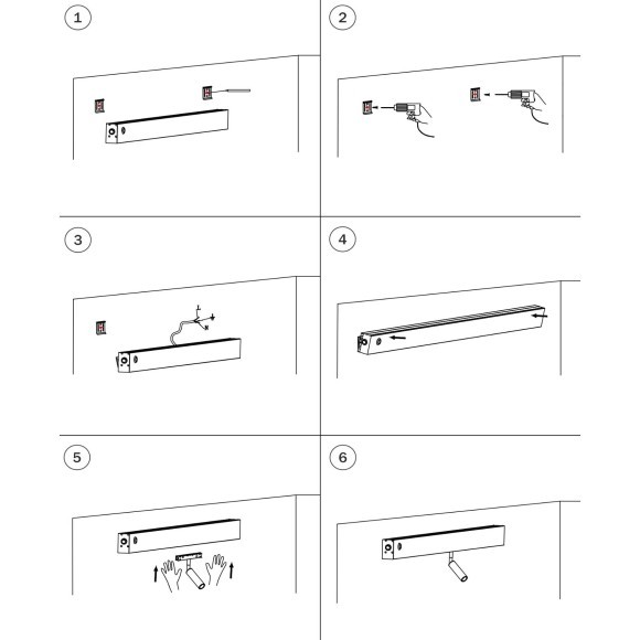 Настенный трековый светильник 220В (1000мм) 24В 5Вт+24В 7Вт Fiume Spot Lightstar 810647 Настенный трековый светильник 220В (1000мм) 24В 5Вт+24В 7Вт Fiume Spot Lightstar 810647