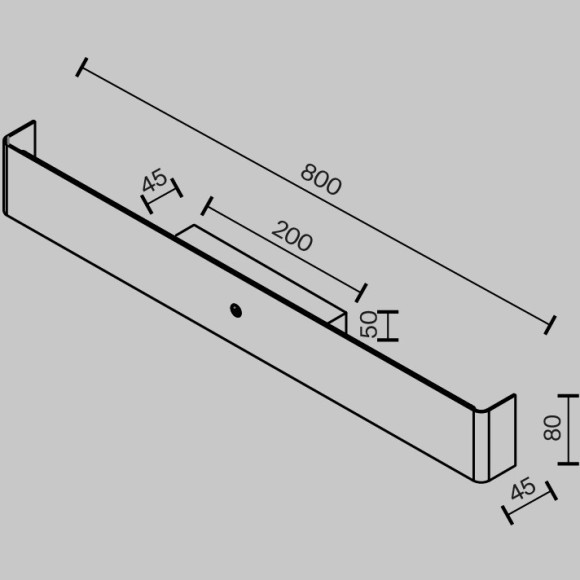 Настенный светильник с сенсорным управлением Maytoni MOD492WL-L16BK