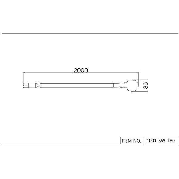 Коннектор в розетку для драйвера 180см Favourite Unika 1001-SW-180