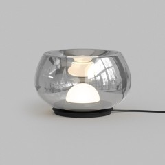 DK6747-BK+SM Настольная лампа с дымчатым серым стеклом Denkirs FLOA 8 Вт 3000К