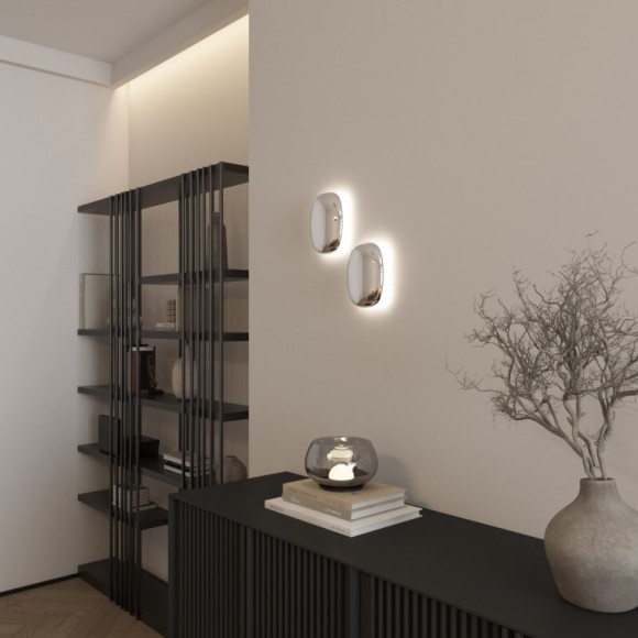 DK6747-BK+SM Настольная лампа с дымчатым серым стеклом Denkirs FLOA 8 Вт 3000К