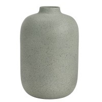 421435 PRUSH Ваза декоративная зеленая камень H305 Ø200