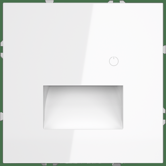 VLS070701 Подсветка светодиодная встраиваемая в подрозетник с датчиком движения и сенсорным выключателем (без рамки) белого глянцевого цвета VOLTUM S70, 3000-4200-6500 Кельвинов, 1 Ватт, 120 Градусов (белый глянцевый)