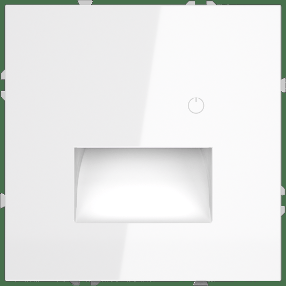 VLS070701 Подсветка светодиодная встраиваемая в подрозетник с датчиком движения и сенсорным выключателем (без рамки) белого глянцевого цвета VOLTUM S70, 3000-4200-6500 Кельвинов, 1 Ватт, 120 Градусов (белый глянцевый)