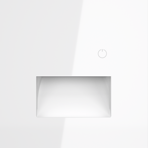 VLS070701 Подсветка светодиодная встраиваемая в подрозетник с датчиком движения и сенсорным выключателем (без рамки) белого глянцевого цвета VOLTUM S70, 3000-4200-6500 Кельвинов, 1 Ватт, 120 Градусов (белый глянцевый)