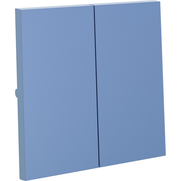 VLS000315 Клавиши для выключателя и переключателя двухклавишного синего джинсового цвета VOLTUM S70 (деним)