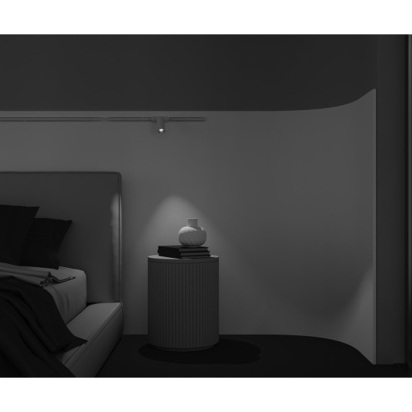 TR103-1-12W4K-M-W Трековый магнитный светодиодный светильник Maytoni Radity 48V CRI90+ 4000К 1100Лм 36° 12Вт