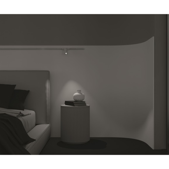 TR103-1-12W4K-M-W Трековый магнитный светодиодный светильник Maytoni Radity 48V CRI90+ 4000К 1100Лм 36° 12Вт