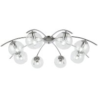 SLE102602-08 Светильник потолочный Хром/Прозрачный E14 8*40W RATELLA