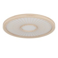 390296 EGLO DEHESA Светодиодный диммируемый по TRIAC потолочный светильник, 36Вт, 5400Лм, 4000К, алюминий, сталь, белый/дерево