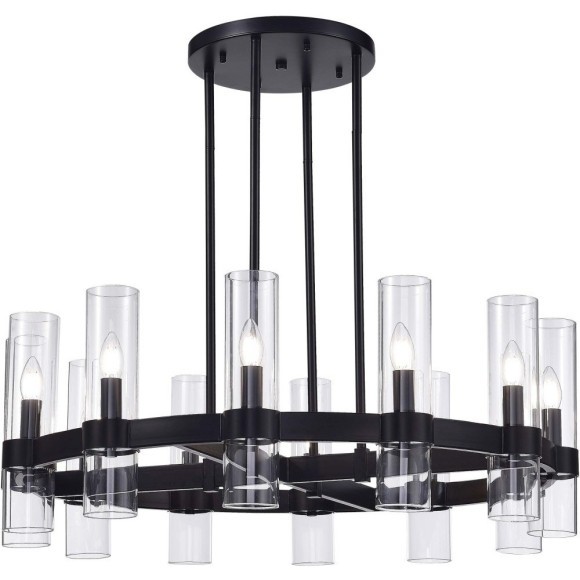 SL1237.403.12 Люстра подвесная ST-Luce Черный/Прозрачный E14 12*15W ISLA