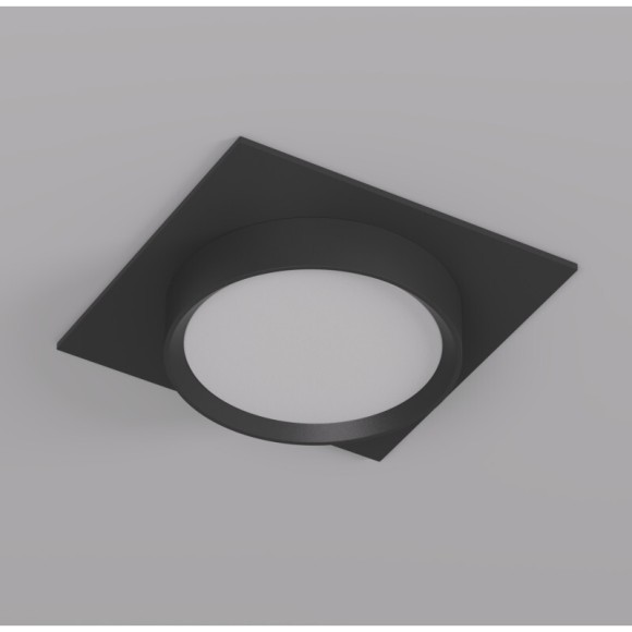 DK2091-BK Встраиваемый светильник FLAT, IP 20, до 15 Вт, GX53, LED, черный, алюминий