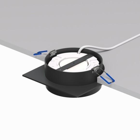 DK2091-BK Встраиваемый светильник FLAT, IP 20, до 15 Вт, GX53, LED, черный, алюминий