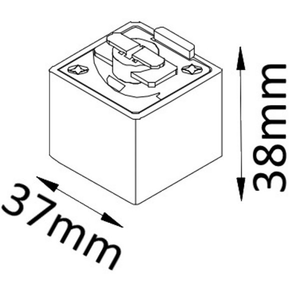 Адаптер для уст. любого подвесного светильника на однофазные шинопроводы Crystal Lux CLT 0.212 03 WH Адаптер для уст. любого подвесного светильника на однофазные шинопроводы Crystal Lux CLT 0.212 03 WH