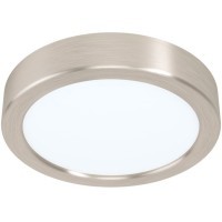 99218 Светодиодный накладной светильник FUEVA 5, 10,5W (LED), ?160, H28, 1200lm, 3000K, сталь, никель