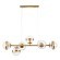 Подвесной светильник линейный Arte Lamp A7770SP-6PB DELACRUA под лампы 6xE14 40W