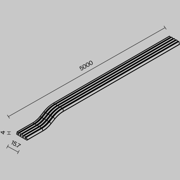 Токоведущая лента 5м Maytoni Exility IP O-TR002-PW-5M Токоведущая лента 5м Maytoni Exility IP O-TR002-PW-5M
