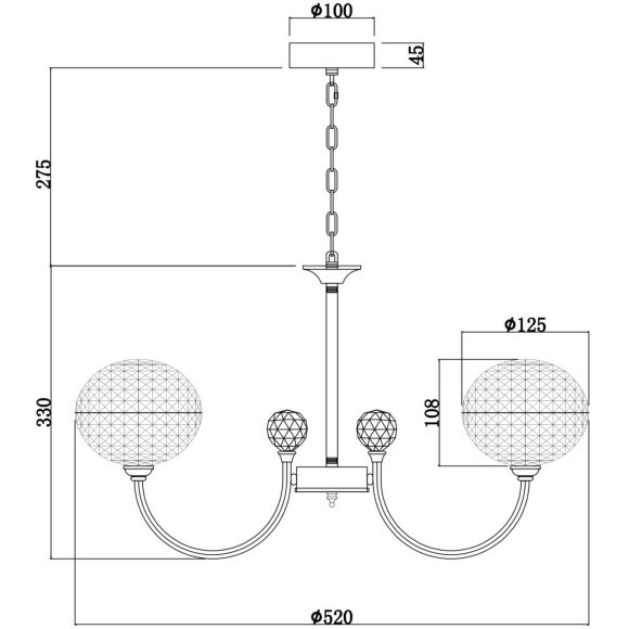 Люстра Freya FR6026PL-06CH