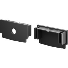 Комплект заглушек (для профиля 61×14) 2 шт., ALM-6114-B-EC 642013 Комплект заглушек (для профиля 61×14) 2 шт., ALM-6114-B-EC 642013