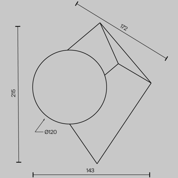 MOD445WL-01BS Настенный светильник (бра) с латунным основанием, без выкл. под лампу G9 Maytoni Cubeo