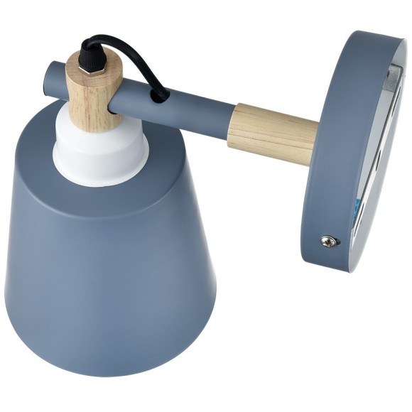 8098/1W MODERNI LN25 синий/синий металл, дерево/металл Бра Е27 1*60W 220V ROSALINA