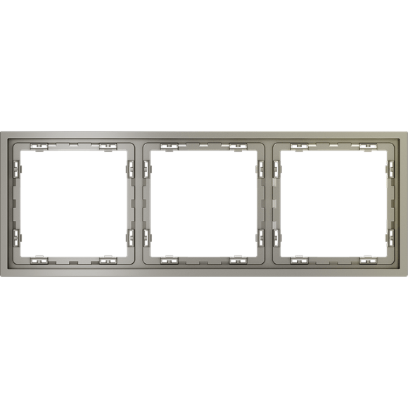 VLS100304 Рамка пластиковая для электрических изделий шелкового цвета VOLTUM серии S70 на 3 поста (шелк)