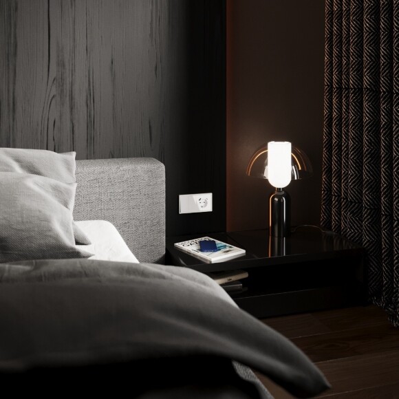 VLS020501 Перекрестный переключатель встраиваемый двухклавишный 10 ампер (2200 Ватт) белого глянцевого цвета 10А (2200 Ватт) VOLTUM S70 (белый глянцевый)