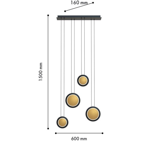 Подвесной светильник Elation 4562-4P