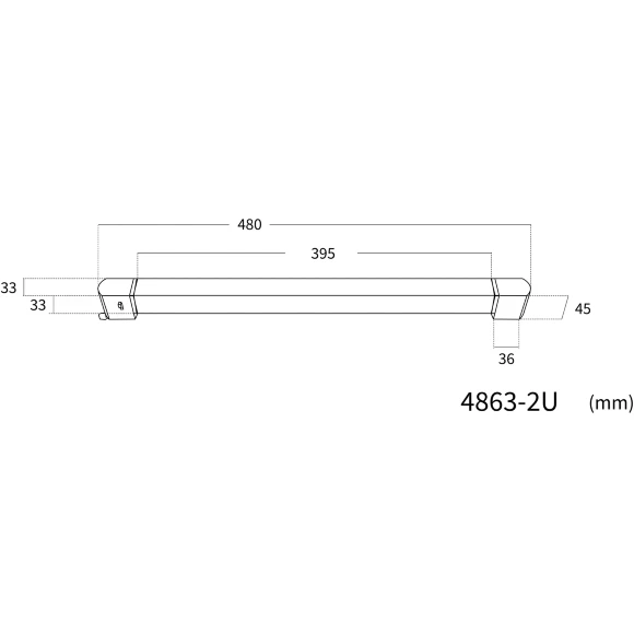 4863-2U Favourite Трековый линейный однофазный светильник с переключателем цветовой температуры на корпусе LEDx30W, 220V, 2100LM, 3000-6000K