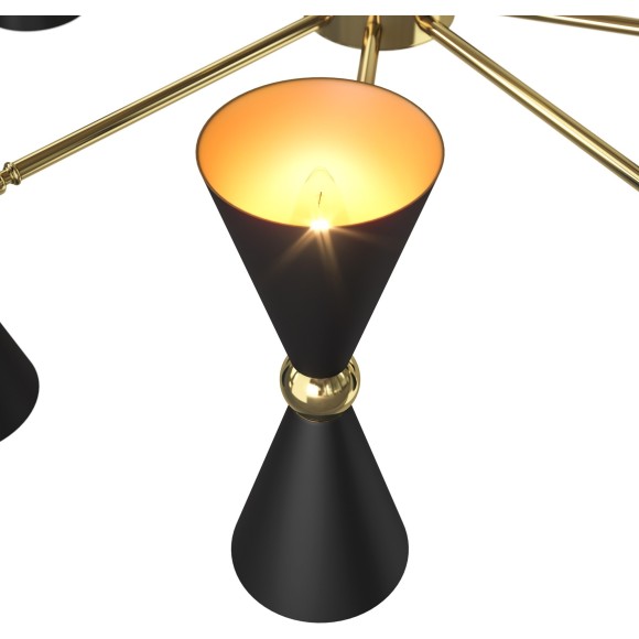 Люстра на штанге Maytoni MOD108PL-18GB Vesper под лампы E14 40W