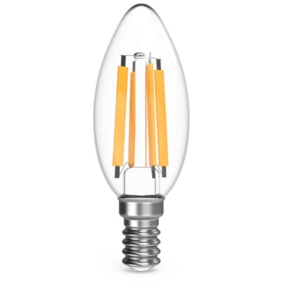 103801213 Лампа Gauss Filament Свеча 13W 1150lm 4100К Е14 LED 1/10/50