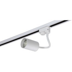 Однофазный двужильный трековый светильник Crystallux CLT 0.31 012 WH под сменную лампу GU10