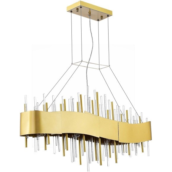 SL1633.213.08 Люстра подвесная ST-Luce Матовое золото/Матовое золото,Прозрачный E14 8*40W OLVERA SL1633.213.08 Люстра подвесная ST-Luce Матовое золото/Матовое золото,Прозрачный E14 8*40W OLVERA