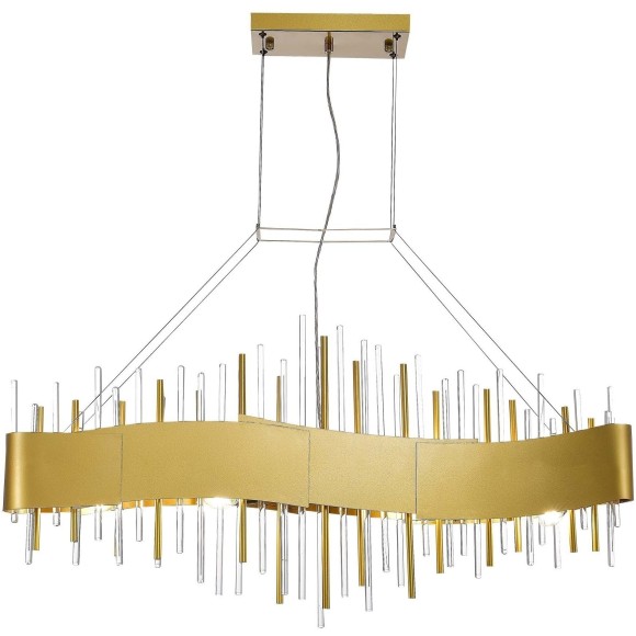 SL1633.213.08 Люстра подвесная ST-Luce Матовое золото/Матовое золото,Прозрачный E14 8*40W OLVERA SL1633.213.08 Люстра подвесная ST-Luce Матовое золото/Матовое золото,Прозрачный E14 8*40W OLVERA