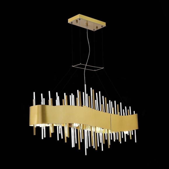 SL1633.213.08 Люстра подвесная ST-Luce Матовое золото/Матовое золото,Прозрачный E14 8*40W OLVERA SL1633.213.08 Люстра подвесная ST-Luce Матовое золото/Матовое золото,Прозрачный E14 8*40W OLVERA