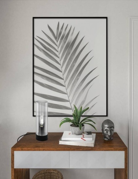 98887 DAMASCO Настольная лампа с 1 лампой E27, 60Вт, механический выключатель, черный, металл, стекло