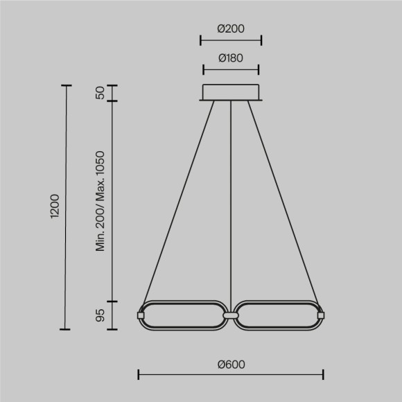 Подвесной светильник Chain MOD017PL-L50N Подвесной светильник Chain MOD017PL-L50N
