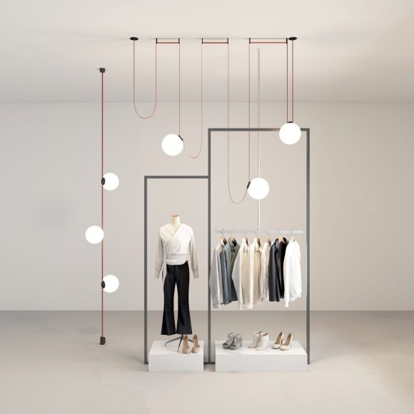 DK5555-BK Светодиодный светильник-шар для трека-ремня серии Denkirs Belty 48V, 15W, RA90, 120°, 3000K