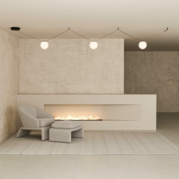 DK5555-BK Светодиодный светильник-шар для трека-ремня серии Denkirs Belty 48V, 15W, RA90, 120°, 3000K