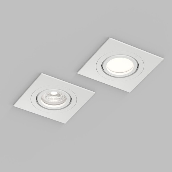 Встраиваемый влагозащищённый светильник HYDRO, IP44, до 15 Вт LED, GU10, алюминий, белый Встраиваемый влагозащищённый светильник HYDRO, IP44, до 15 Вт LED, GU10, алюминий, белый