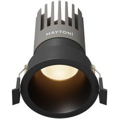 Встраиваемый светильник Maytoni Dip Hight+ LED Ra90 Lm1550 3000K 15Вт 50° DL118-15W-3K-B