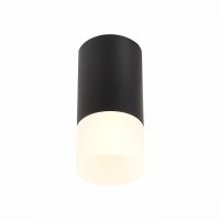 ST100.412.01 Светильник потолочный Черный GU10 1*50W IP20 D64xH131 220V Без ламп Накладные светильники