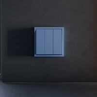 VLS000515 Клавиши для выключателя и переключателя трехклавишного синего джинсового цвета VOLTUM S70 (деним)