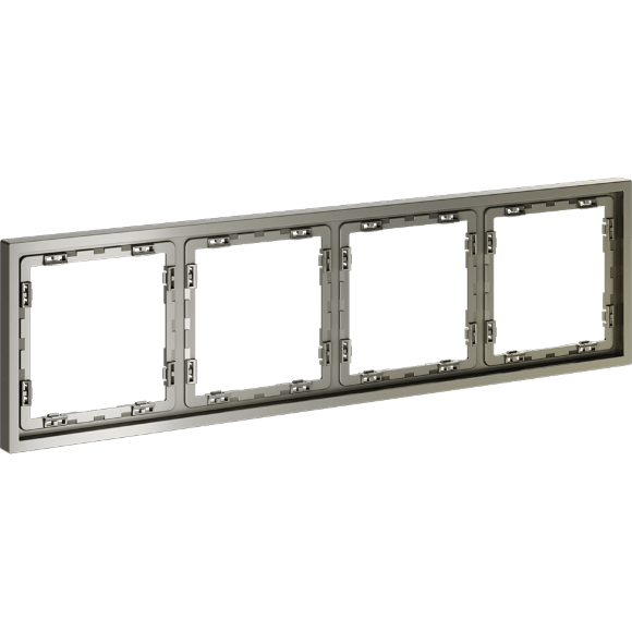 VLS100404 Рамка пластиковая для электрических изделий шелкового цвета VOLTUM серии S70 на 4 поста (шелк)