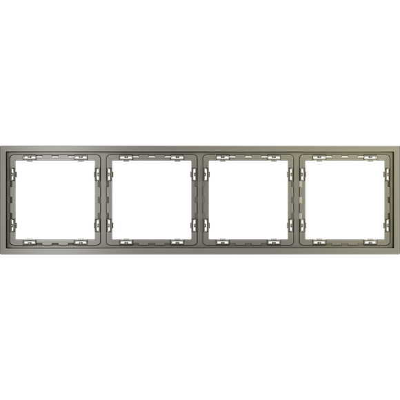 VLS100404 Рамка пластиковая для электрических изделий шелкового цвета VOLTUM серии S70 на 4 поста (шелк)