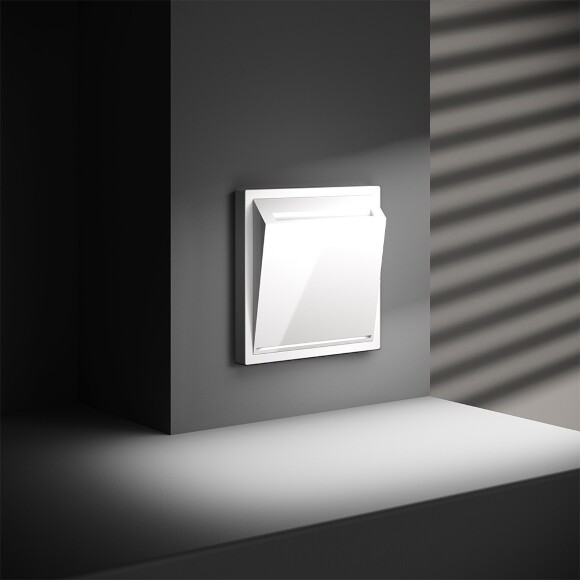 VLS010701 Выключатель карточный (питания) для отеля 16 ампер (3500 Ватт) белого глянцевого цвета VOLTUM S70 (белый глянцевый)