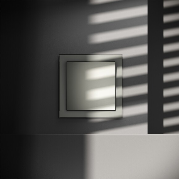 VLS080105 Заглушка для рамки для закрытия розетки стального цвета VOLTUM S70 (сталь)