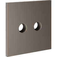 VLS001614 Накладка для розетки телевизионной оконечной TV+SAT (Телевизионный + Спутниковый) коричневого цвета VOLTUM S70 (купучино)